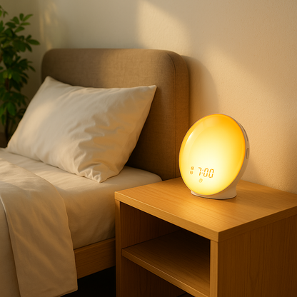 Lumora Wake-Up Light – Vekkerklokke med soloppgang og naturlig lys